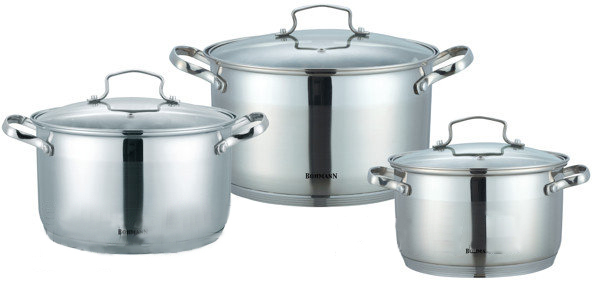 

Набор посуды из нержавеющей стали - 6 пр Bohmann BH 1906
