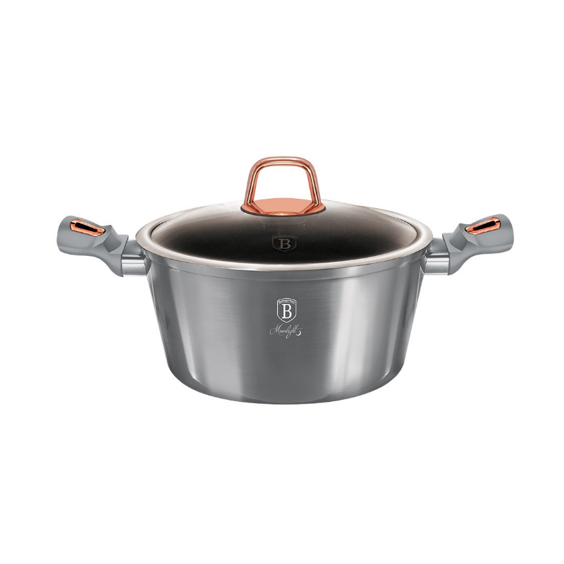 

Алюминиевая кастрюля со стеклянной крышкой 2,2 л Berlinger Haus Moonlight Edition BH-6011