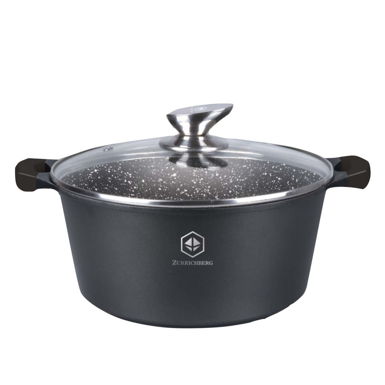 

Кастрюля с мраморным покрытием 7 л Zurrichberg ZBP-7134 Black