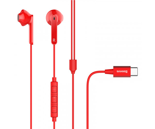 

Наушники Baseus Encok C16 Wire Earphone Красный (NGC16-09)
