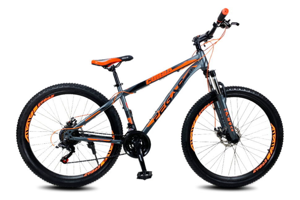 Велосипед Pegas Corsa серо-оранжевый 27.5