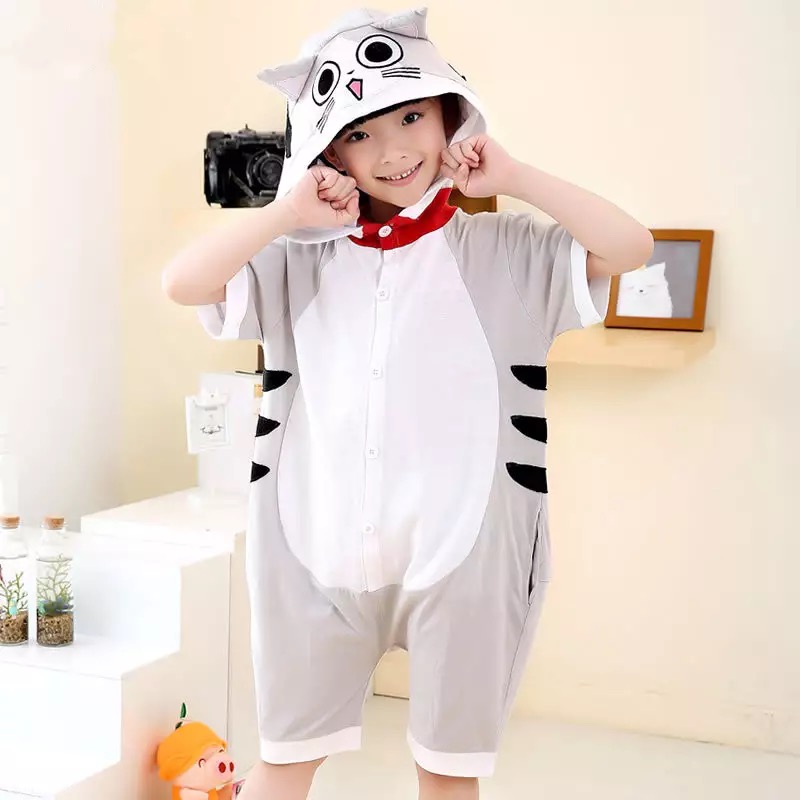 

Кигуруми детская BearWear Котик Чи (летняя) S 95 - 105 см Серый (1000208-S)