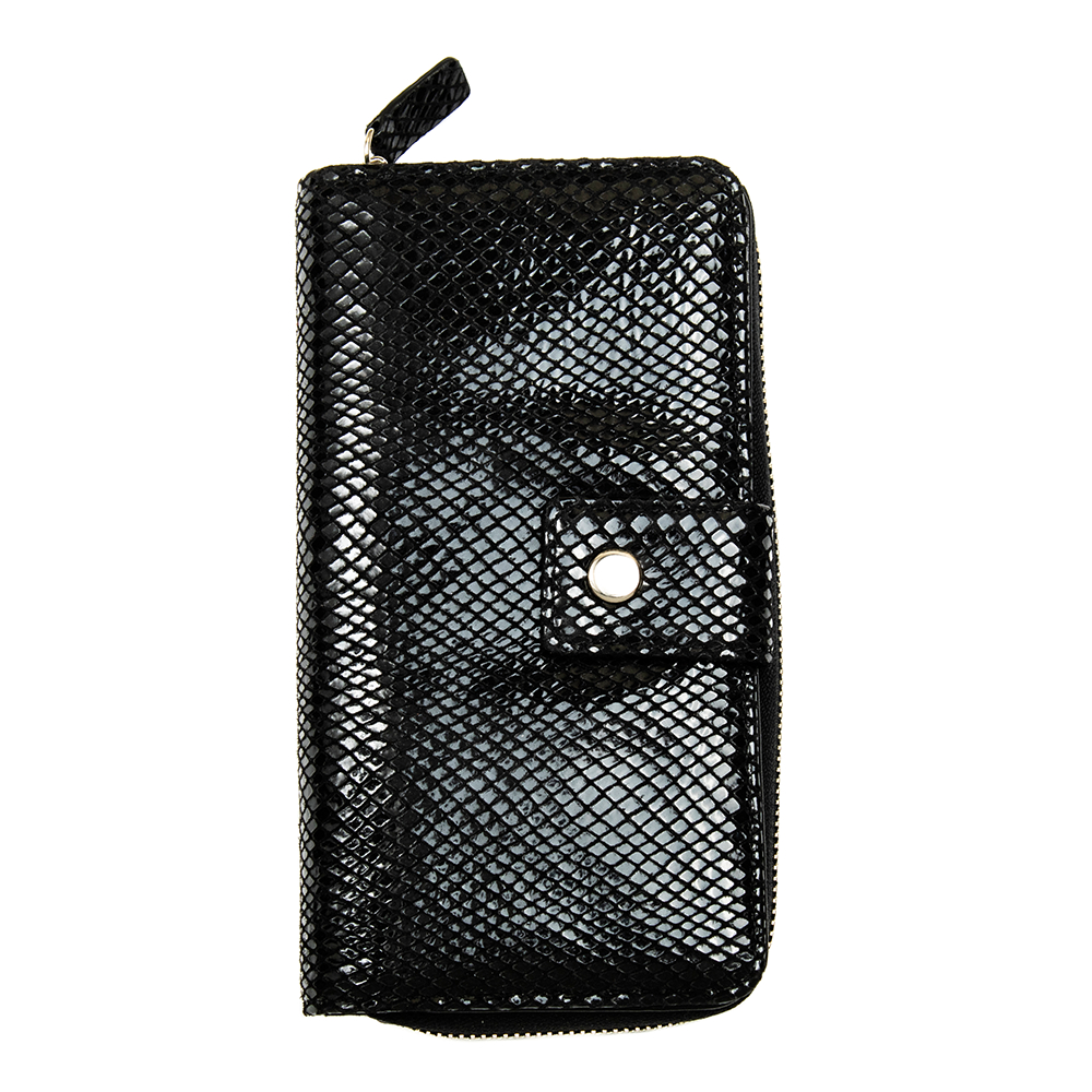 

Кожаный женский кошелек-клатч RFID защитой Locker's Purse4 Snake