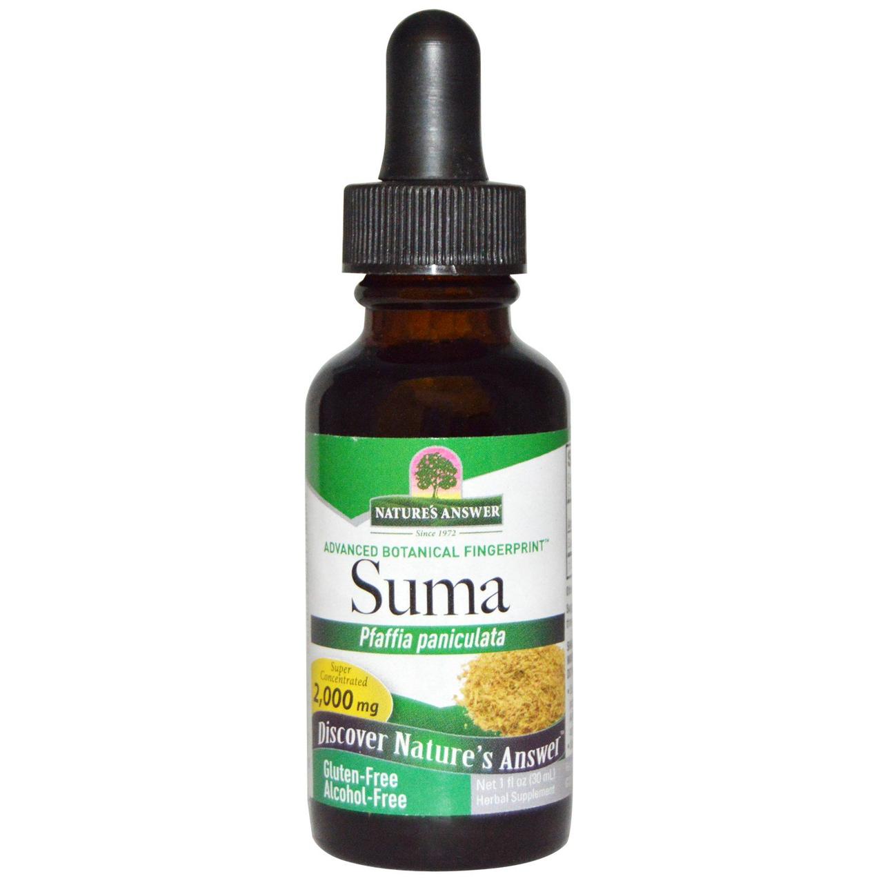 

Сума Nature's Answer "Suma" бразильский женьшень без спирта, 2000 мг (30 мл)
