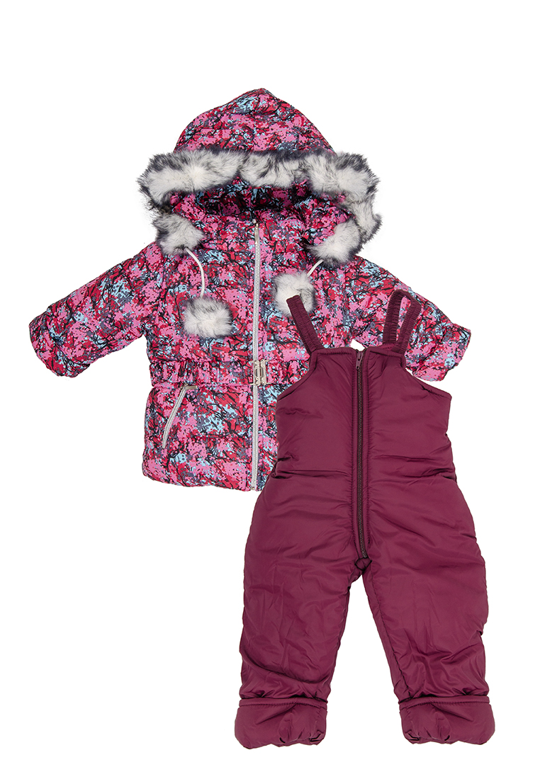

Зимний комплект для девочки Vestes K-018-02 р60 110см бордовый 30791