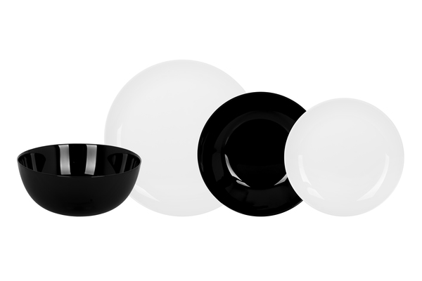 

Столовый сервиз из 19 предметов Luminarc Diwali Black and White P4360