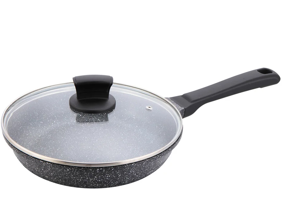 

Сковорода 20 см антипригарная с крышкой Maestro Granite MR-1225-20