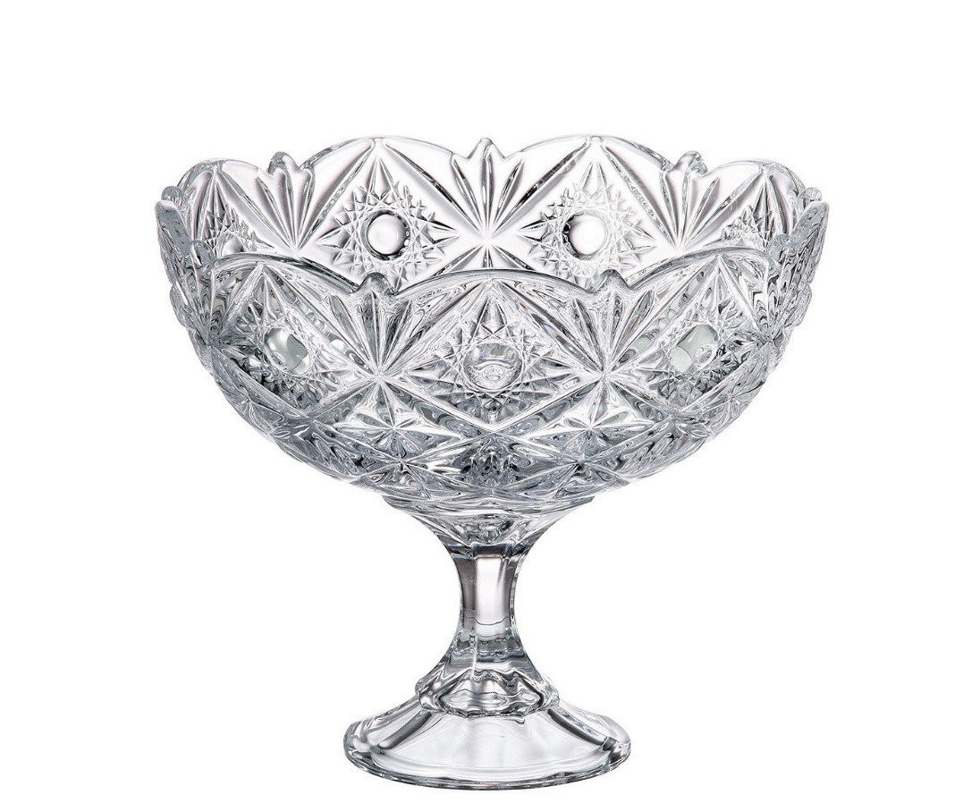 

Фруктовница на ножке 22 см Bohemia Miranda 69004 99018 220