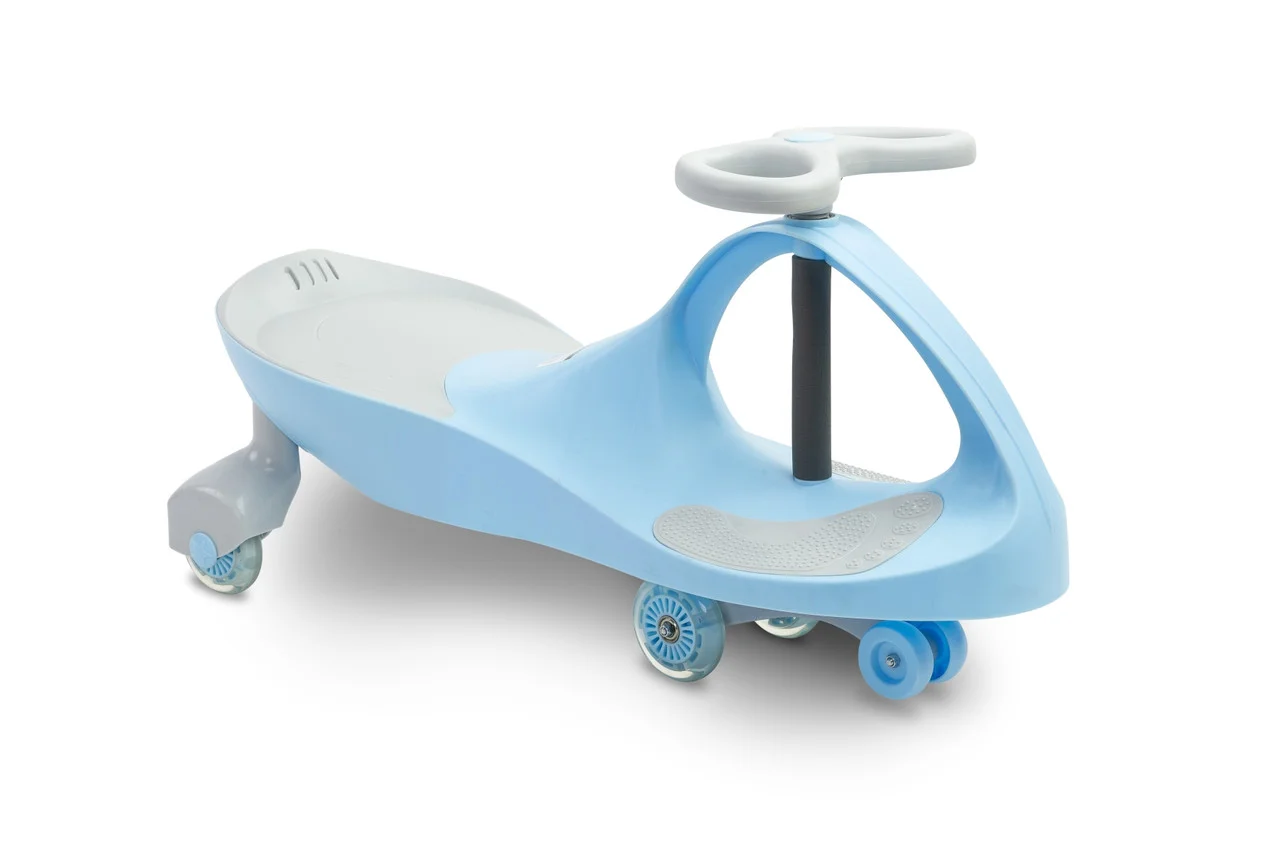 

Машинка для катания инерционная Caretero Spinner Blue со световыми эффектами колес