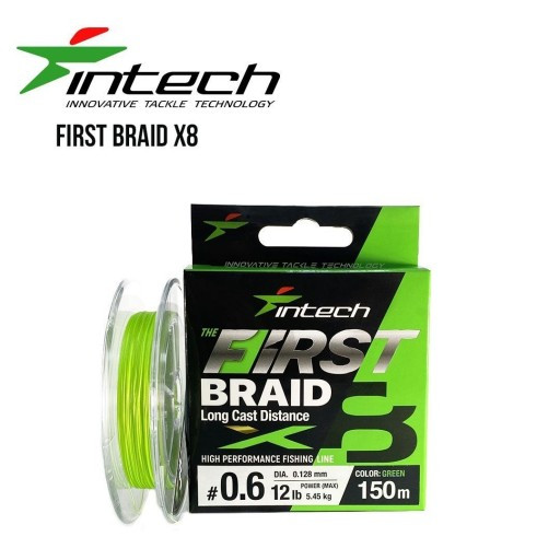 

Шнур плетеный Intech First Braid X8 150m 2.5 (36lb /16.34kg) (134812)