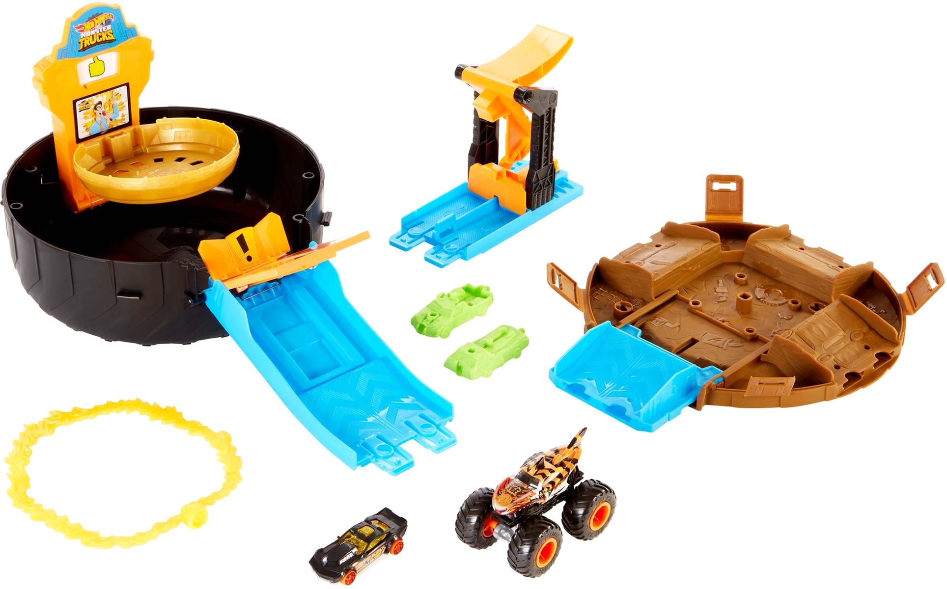 

Игровой набор Hot Wheels Трюки в шине серии "Monster Trucks" (GVK48)