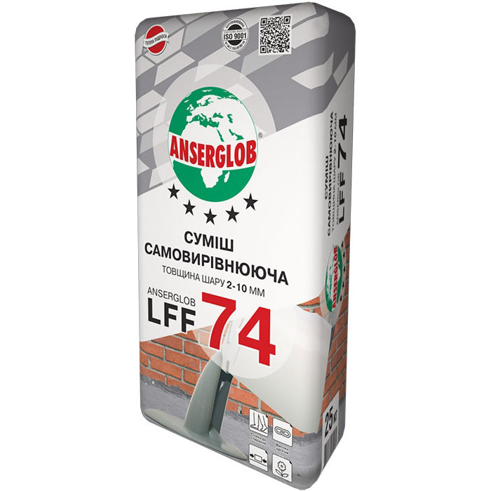 

Самовыравнивающая смесь 2-10 мм Anserglob LFF-74, 25 кг. (00264)