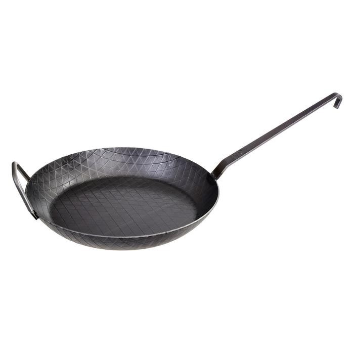 

Сковорода Gräwe с крючковой ручкой из кованого железа, с высоким ободом IRON-PRO 32 см