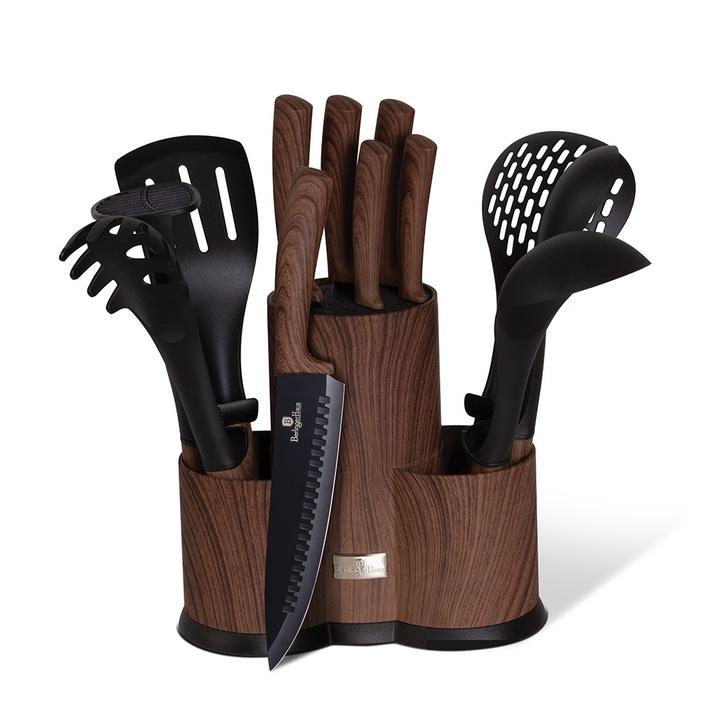 

Кухонный набор 12 предметов Berlinger Haus Ebony ROSEWOOD Collection BH-6255