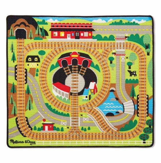 

Игровой коврик Железная дорога с паровозиками Melissa&Doug (MD19554)
