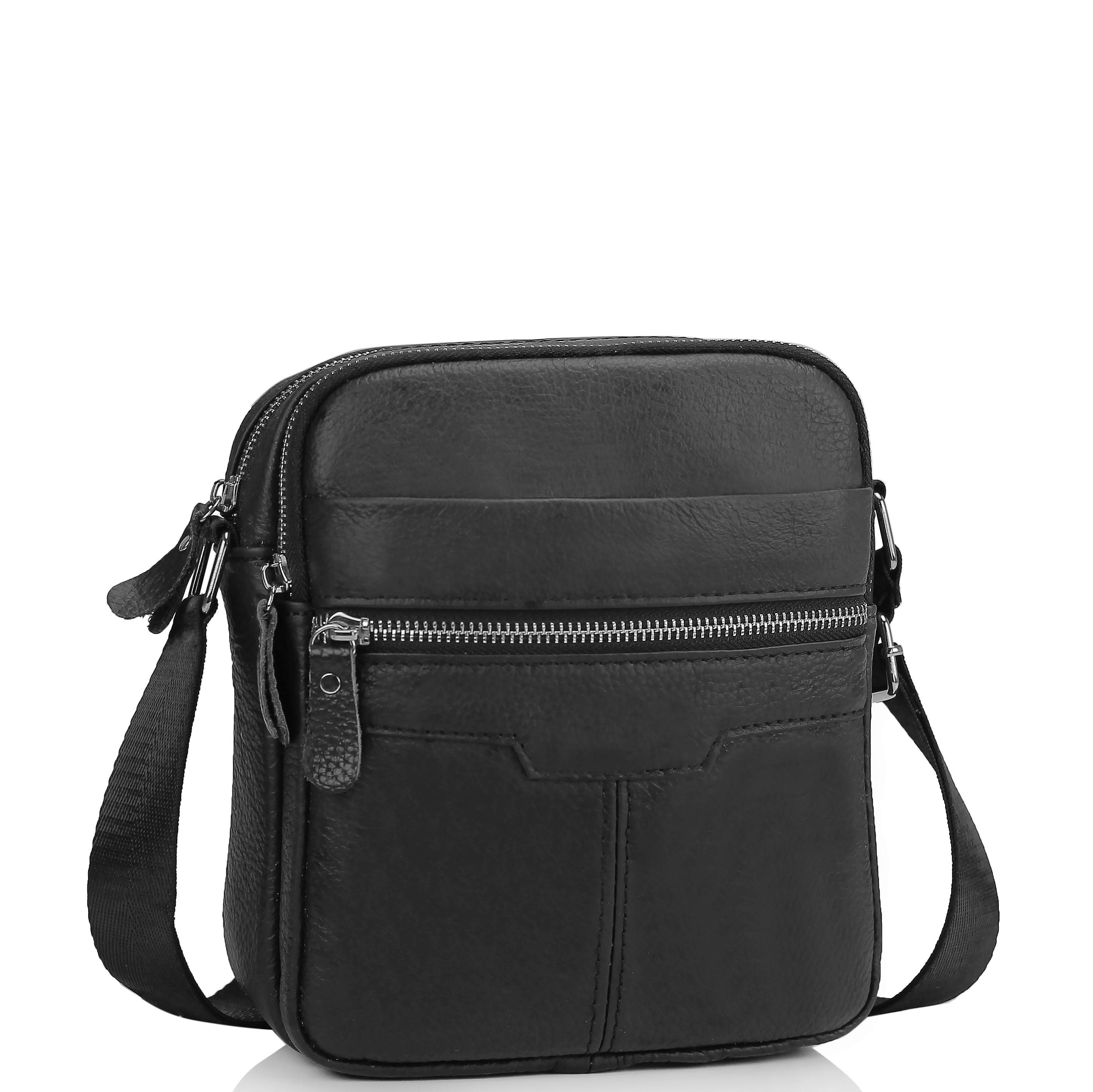 

Мужская кожаная сумка через плечо маленькая Tiding Bag A25F-6625A
