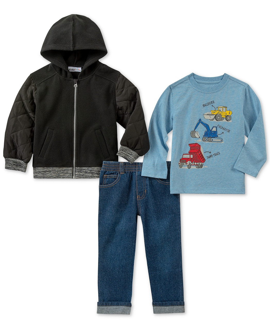 

Костюм на мальчика Kids Headquarters 3 в 1 Худи Джинсы Реглан 104 см Разные Цвета 887622591716