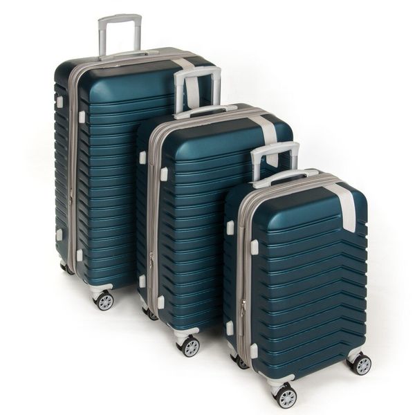 

Комплект чемоданов 3/1 ABS-пластик PODIUM 8341 green