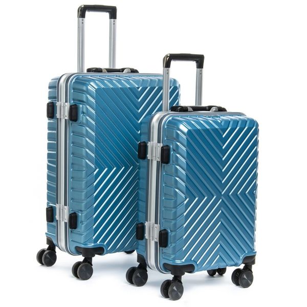 

Комплект чемоданов 2/1 ABS-пластик PODIUM 07 blue замок 31484