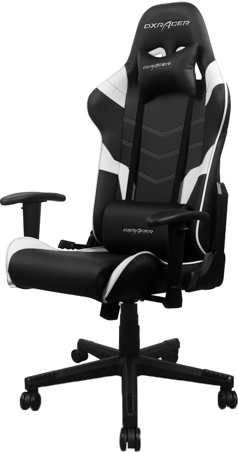 

Кресло DXRacer P Series PU кожа, нейлоновое основание Черно-белое (GC-P188-NW-C2-01-NVF)