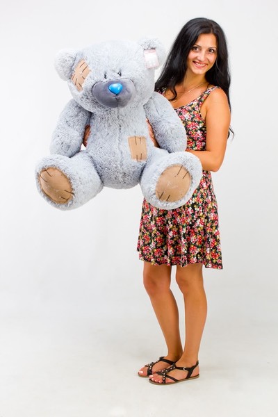 

Плюшевый мишка Тэдди 100 серый