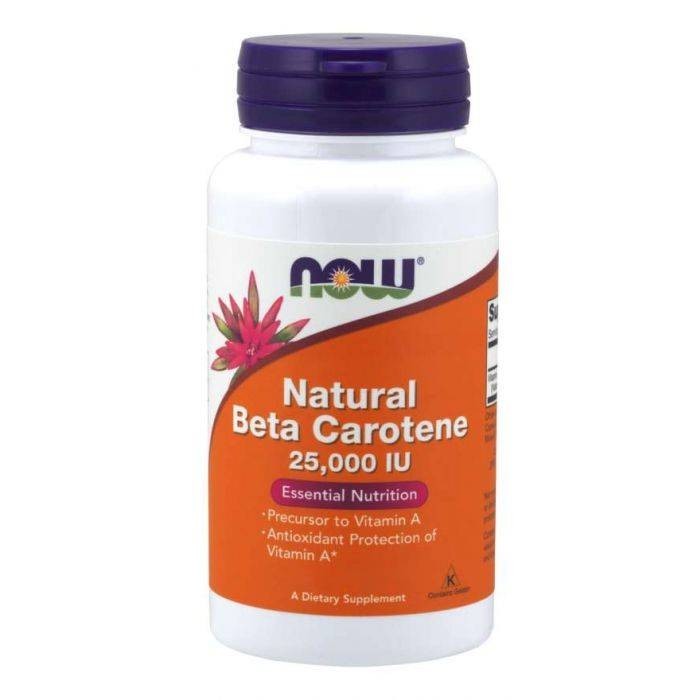 

Витамины NOW Foods Natural Beta Carotene 90 капсул