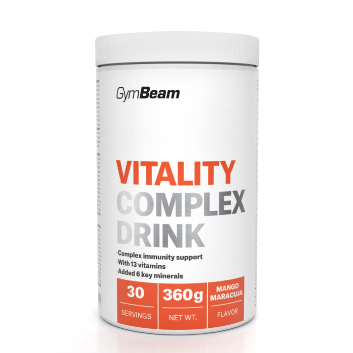 

Комплекс витаминов и минералов GymBeam Vitality Complex Drink 360 г манго маракуйя (8586022210501)