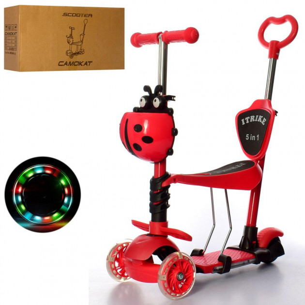 

Самокат 5в1 iTrike Maxi JR 3-077-R (red)