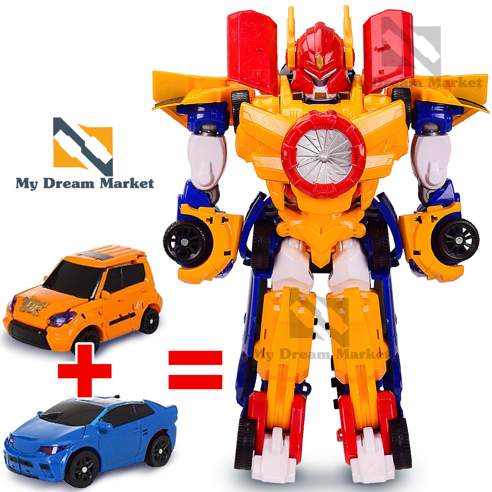

Робот трансформер TITAN TOBOT - игровая фигурка из 2 машинок для мальчиков и девочек, Разноцветный