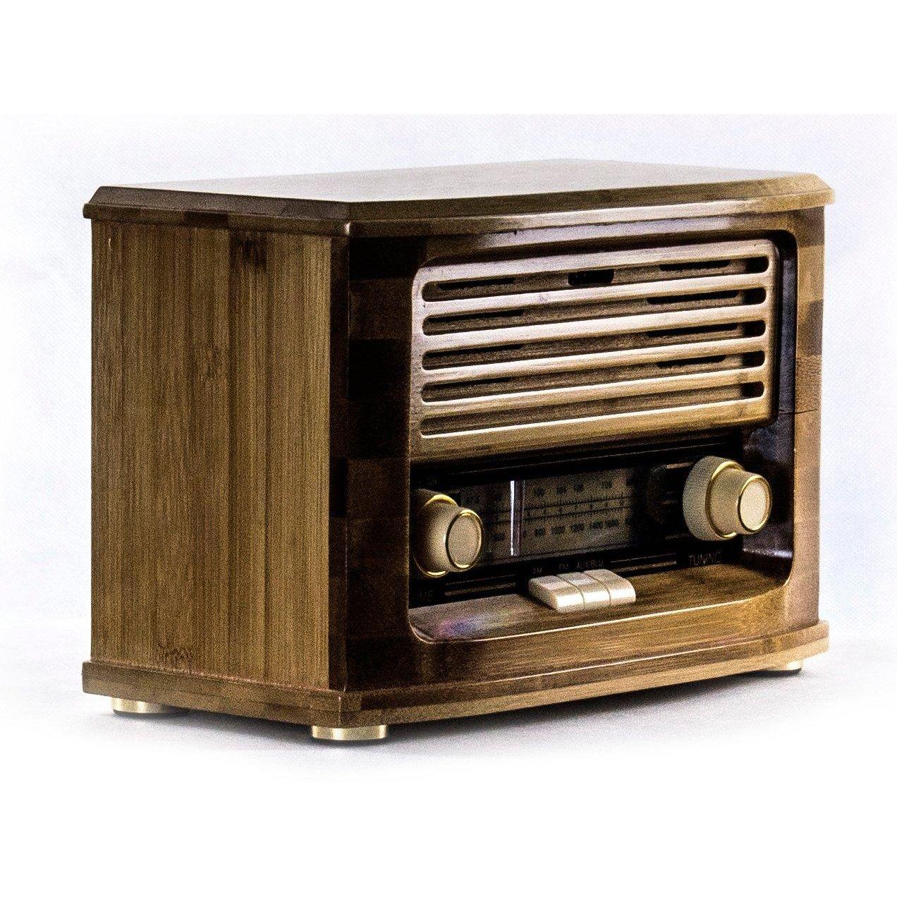

Радиоприемник ВОЛНА FM/USB в ретро стиле и корпусом из бамбука
