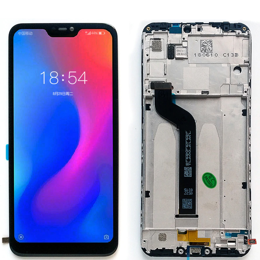 

Дисплей + сенсор (модуль) экран Xiaomi Mi A2 Lite, Redmi 6 Pro черный + рамка Original PRC