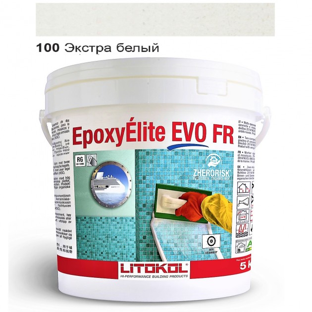 

Эпоксидная затирка для укладки плитки Litokol EpoxyElite Evo 100 экстра-белый 5 кг