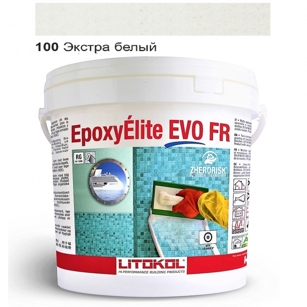 

Эпоксидная затирка для укладки плитки Litokol EpoxyElite Evo 100 экстра-белый 10 кг