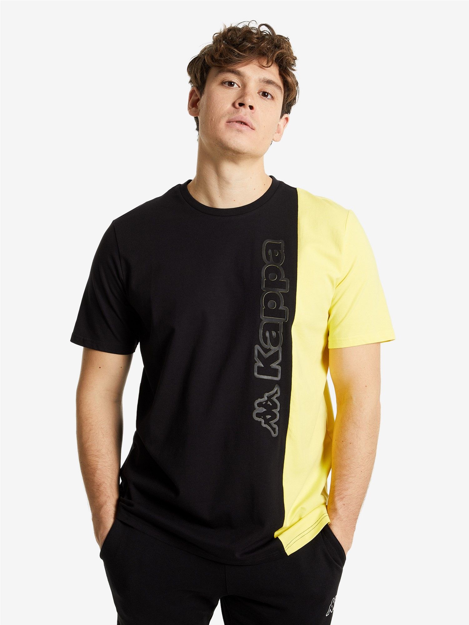 

Футболка Kappa 107936-BO M-L (48-50) Черная с желтым