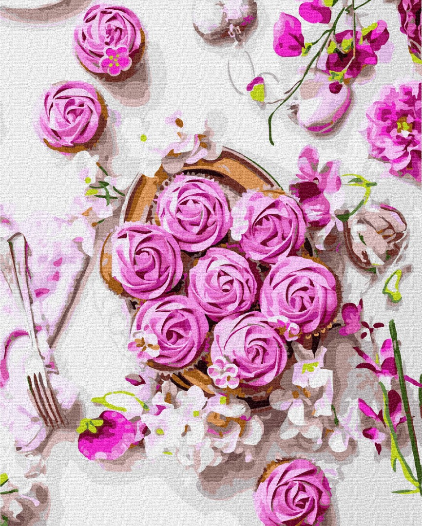 

Картина по номерам "Розовые безе" Brushme 40х50 см 000149777