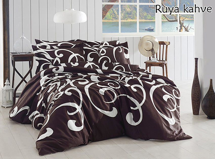 

Постельное белье (Ruya kahve) TAG tekstil 1.5-спальный Коричневый 000149387