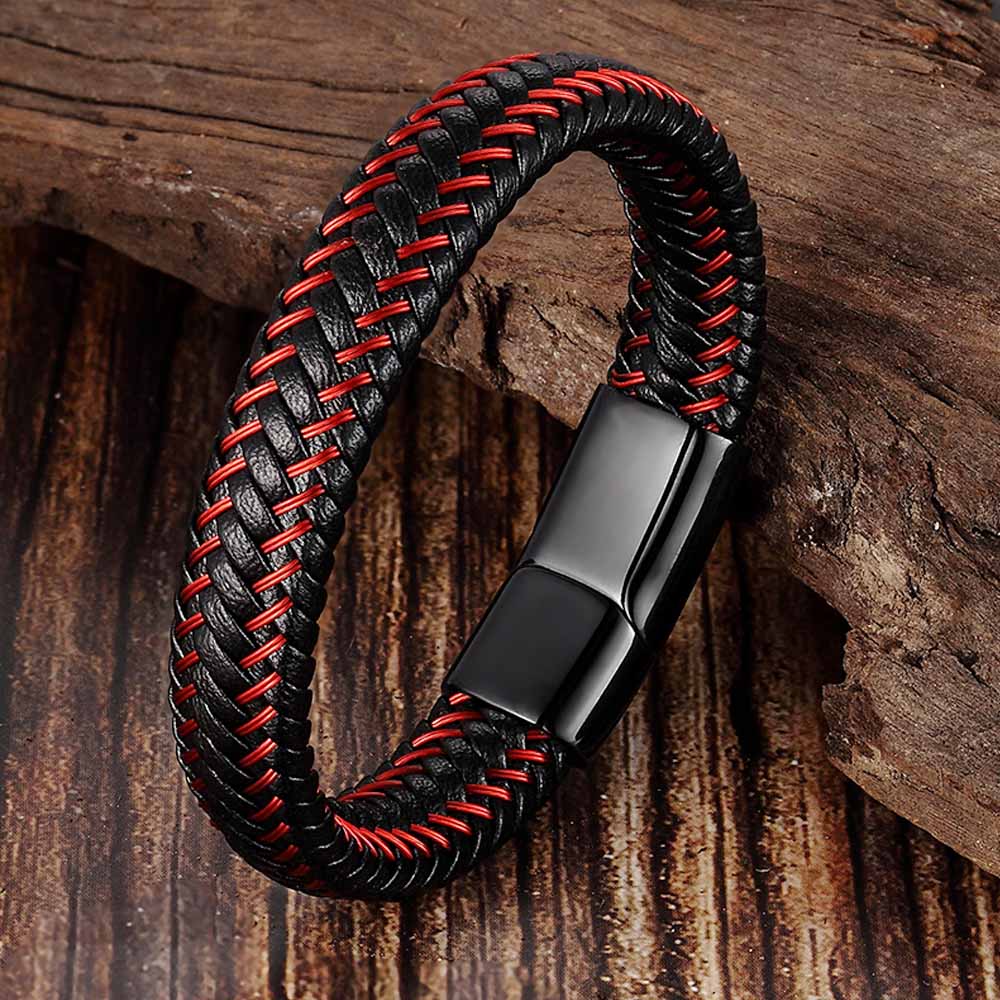 

Кожаный браслет BroBand One line черно-красный 20.5см (BB-ONE-LINE-BLACK-RED-20-5)