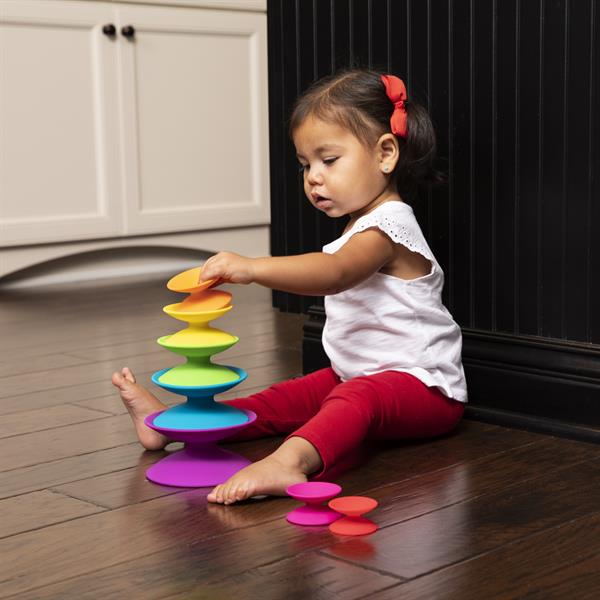 

Пирамидка Башня из цветных катушек Fat Brain Toys Spoolz (FA181-1)