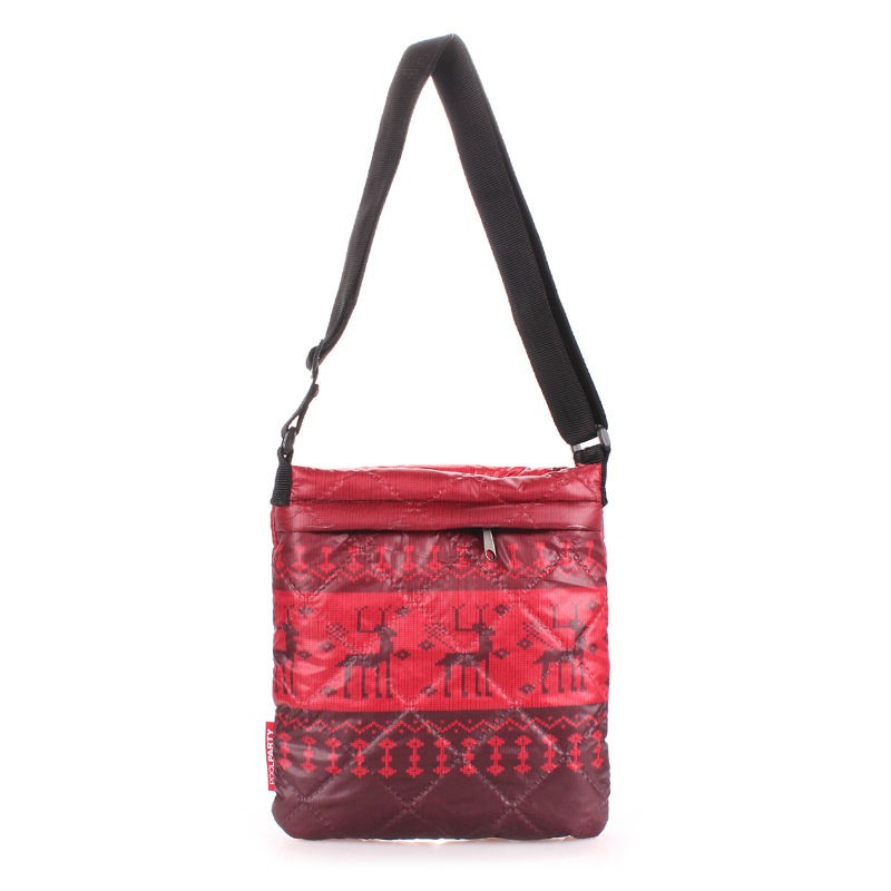 

Сумка-планшет POOLPARTY с оленями (pool74-red)