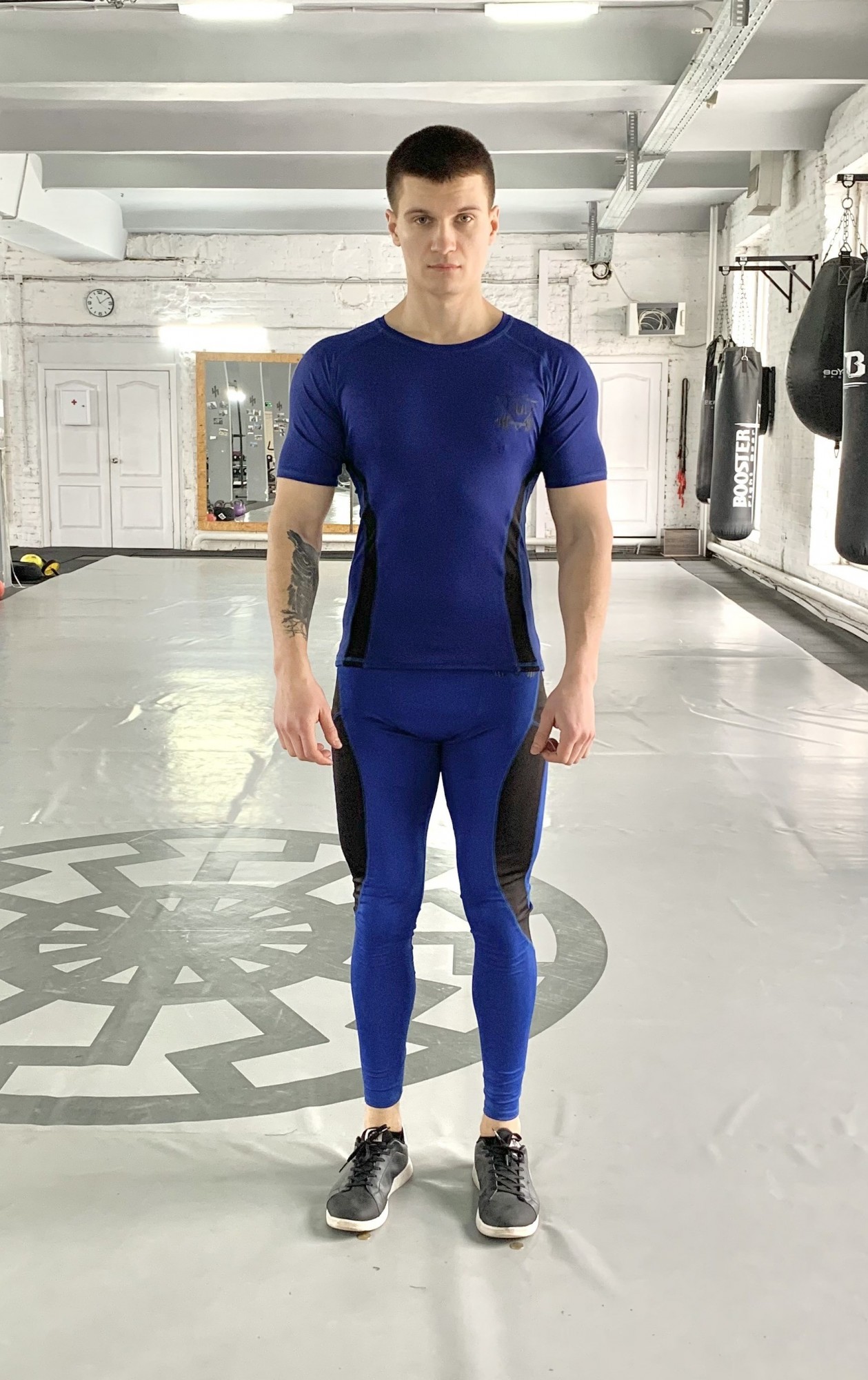 

Мужской спортивный комплект (Рашгард+тайтсы) Armm b-blue 2.0 FitU M Синий 000151378