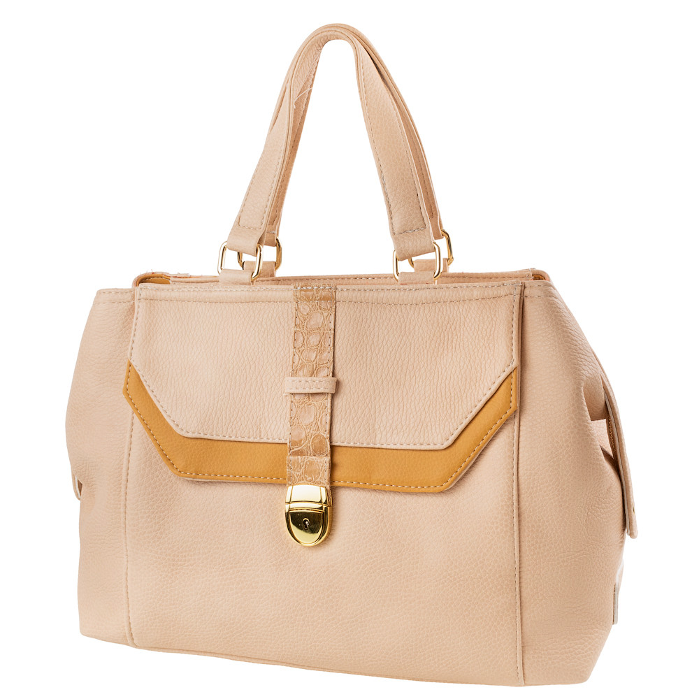 

Женская сумка шоппер (LK-20287-beige) Laskara 37х26х14 см Бежевый 000149154