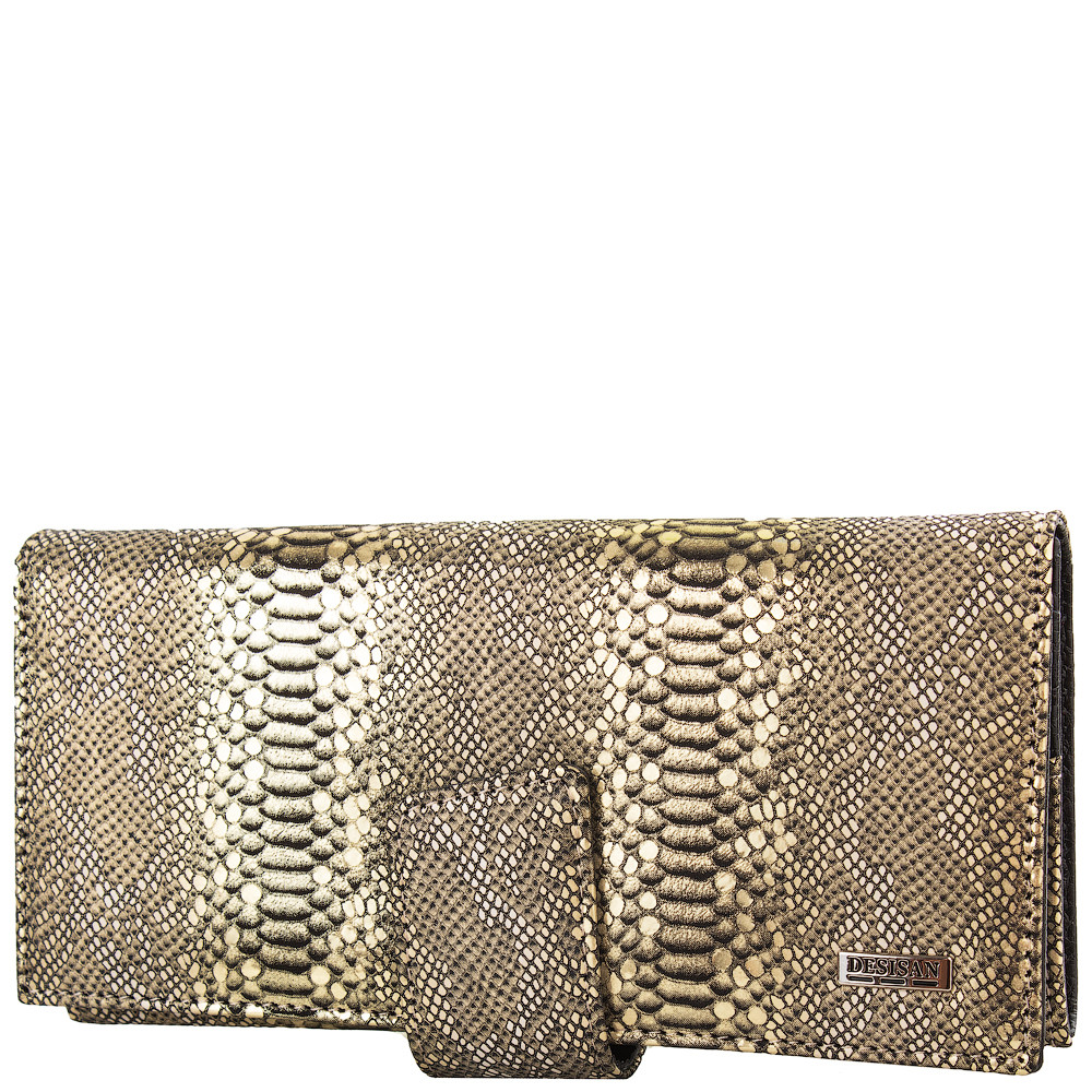 

Женский кожаный кошелек (SHI906-735) Desisan 19х8,5х2,5 см Золотой 000148756