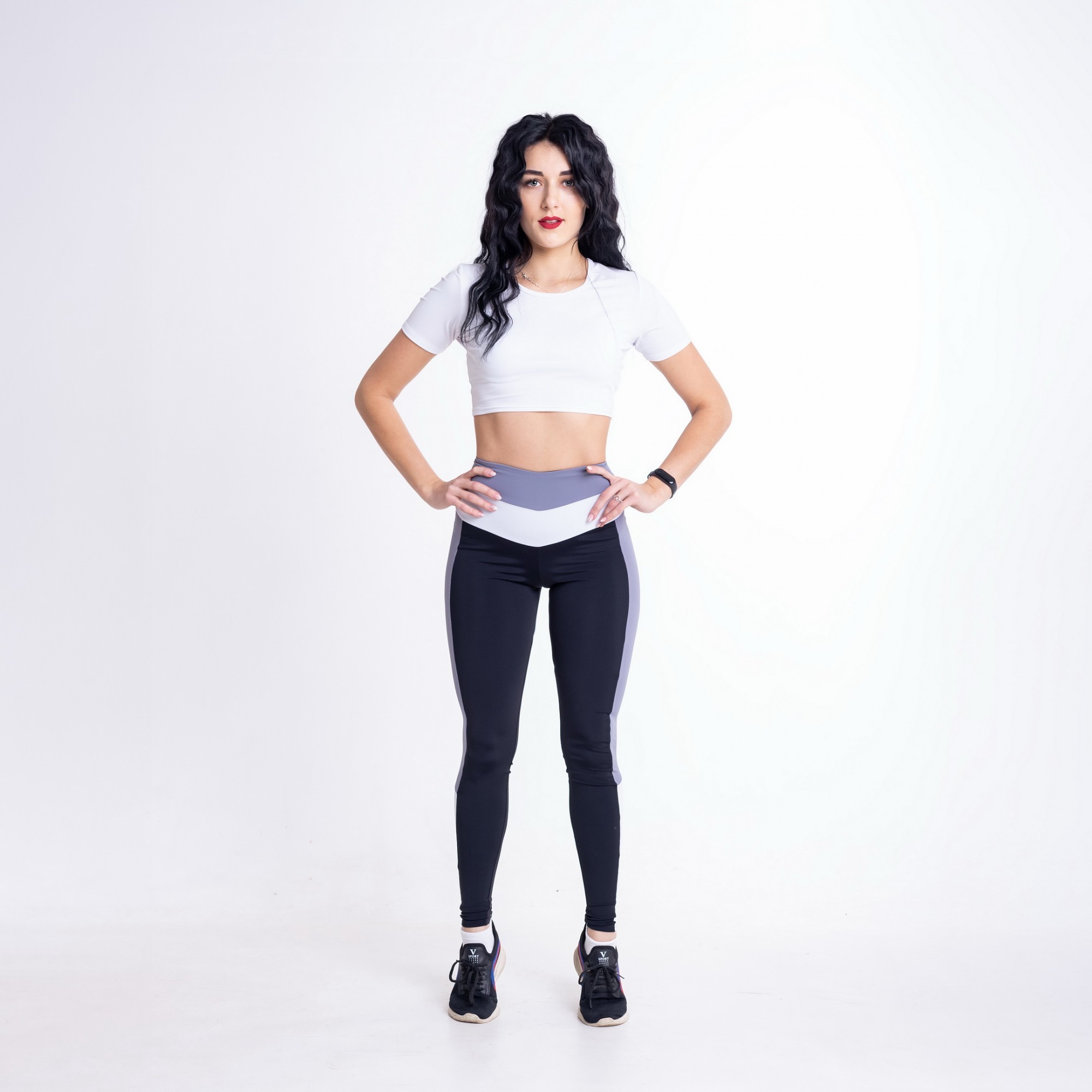 

Женские спортивные леггинсы FitU XL Черный 000150446