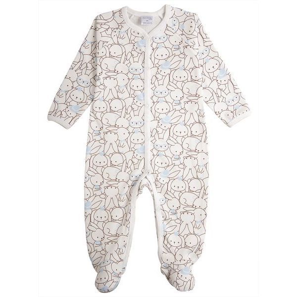 

Комбінезон яслі на хлопчика, зайчик Garden baby 62 блакитний (10843-02)