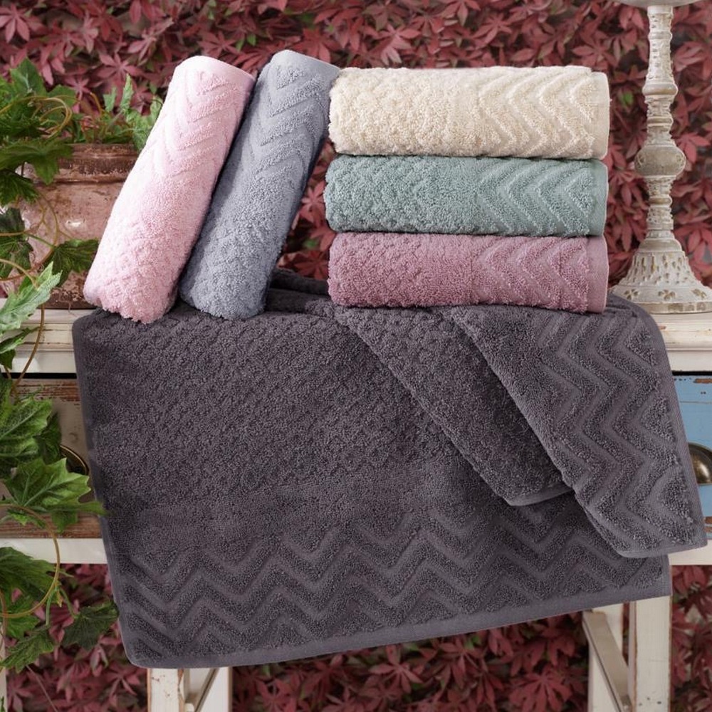 

Набор махровых полотенец Sikel 6 штук Cotton Jacquard Anemon 50x90