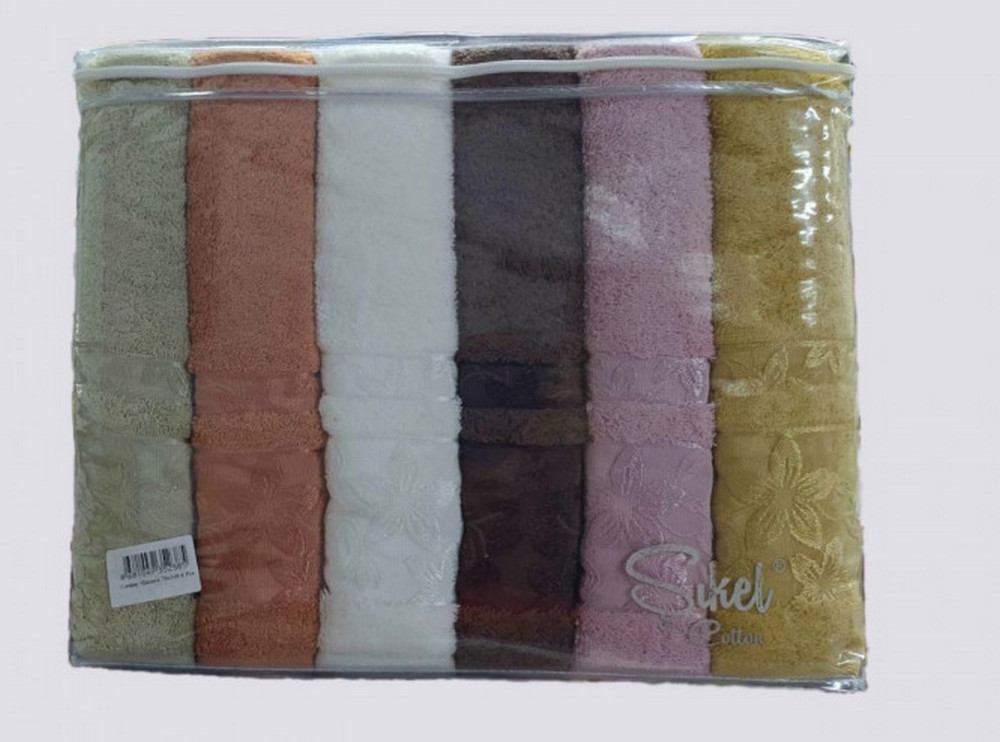 

Набор махровых полотенец Sikel 6 штук Cotton Mimosa 50х90