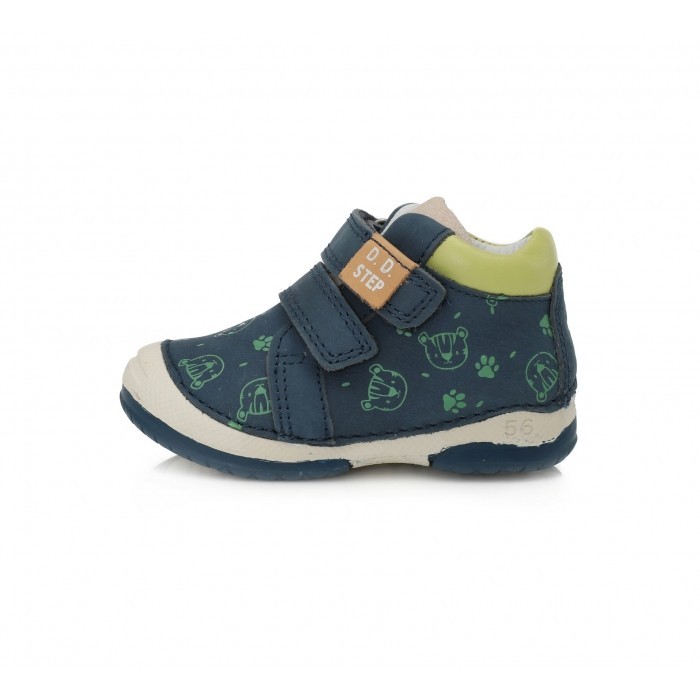 

Кроссовки DD Step 038-361 19р синий,салатовый,белый