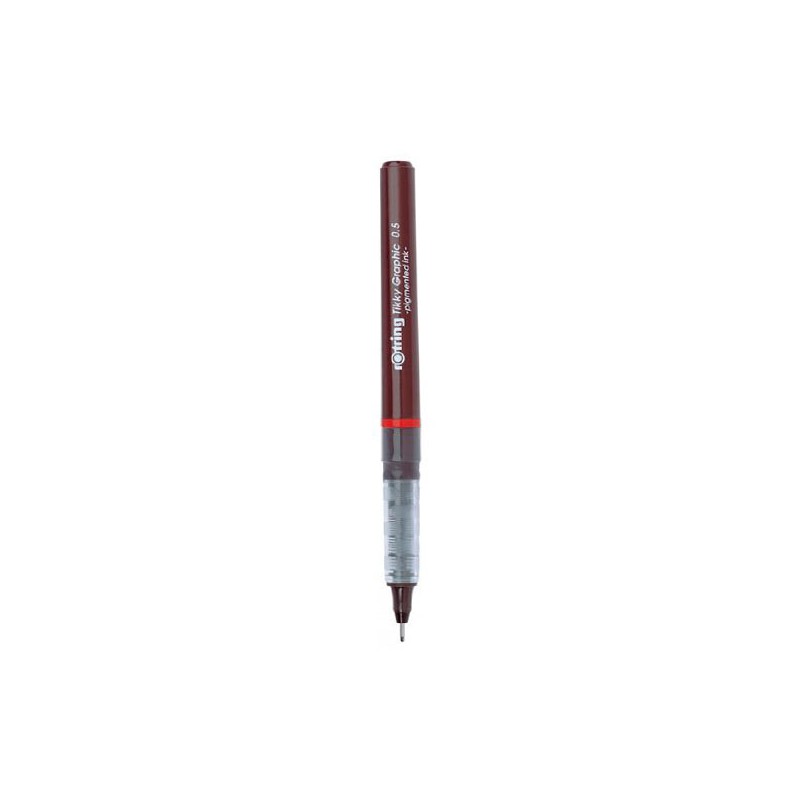 

Ручка роллер Rotring Drawing Tikky Graphic 0.5 мм темно-красный (S0814770)