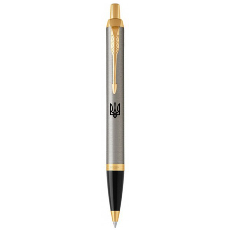 

Ручка шариковая Parker IM Тризуб brushed metal (22 232_TR)