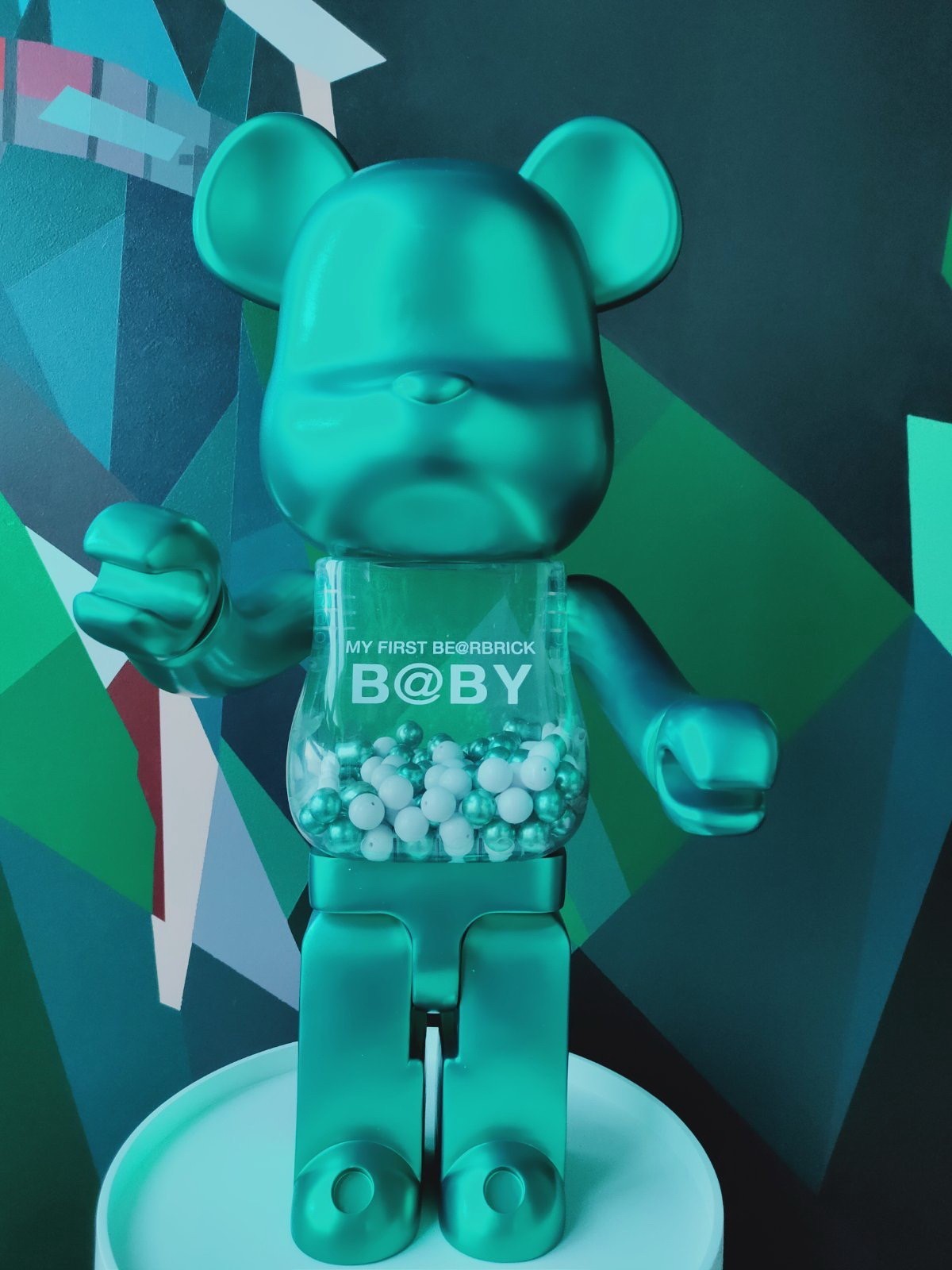 

Дизайнерская игровая фигура Беабрик Bearbrick My First Baby Turquoise 1000% 70 см (101)